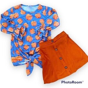 BMG Pumpkin Skirt Set